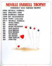 honour board from old clubhouse Nev F trophy